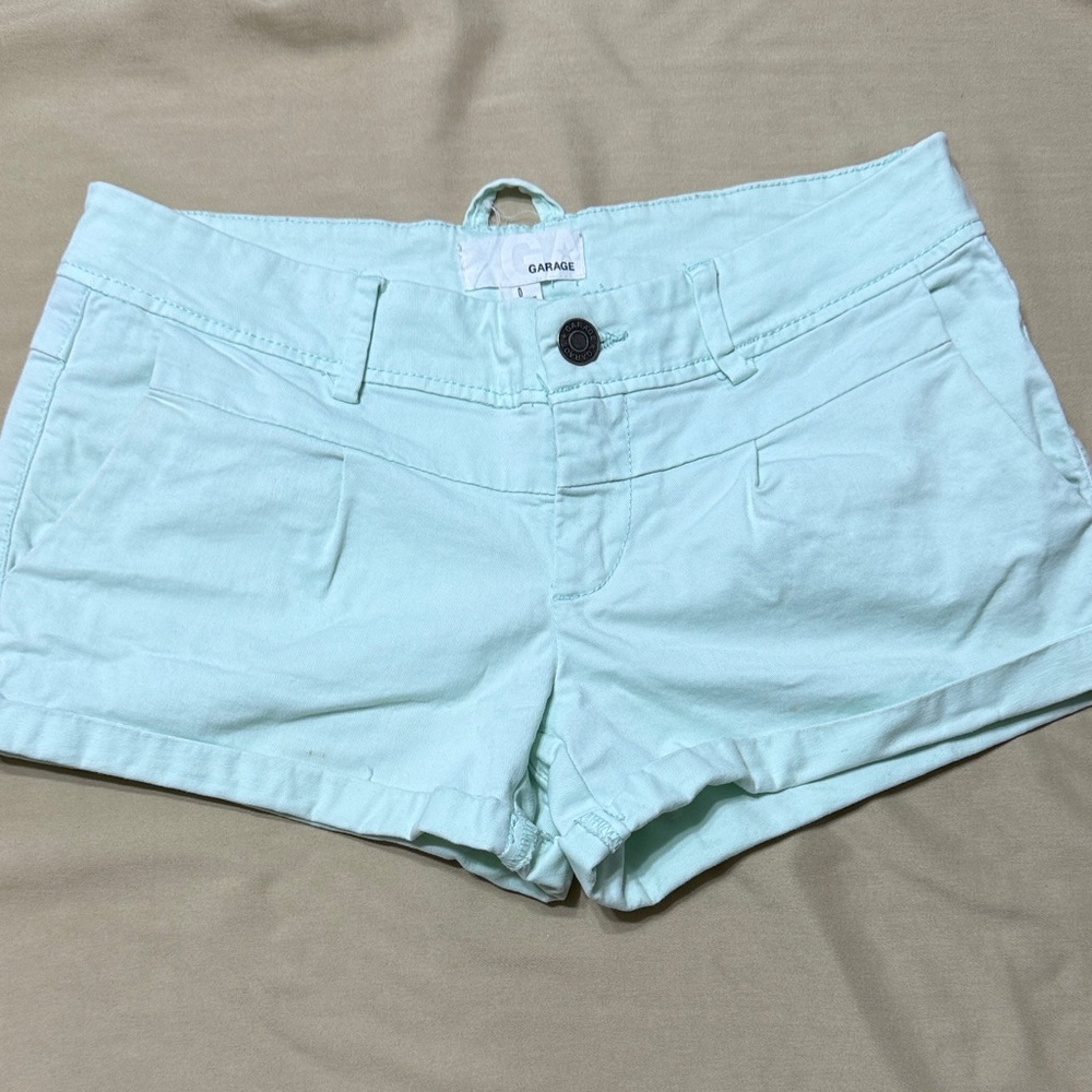 Women's Mint Green Jean Shorts